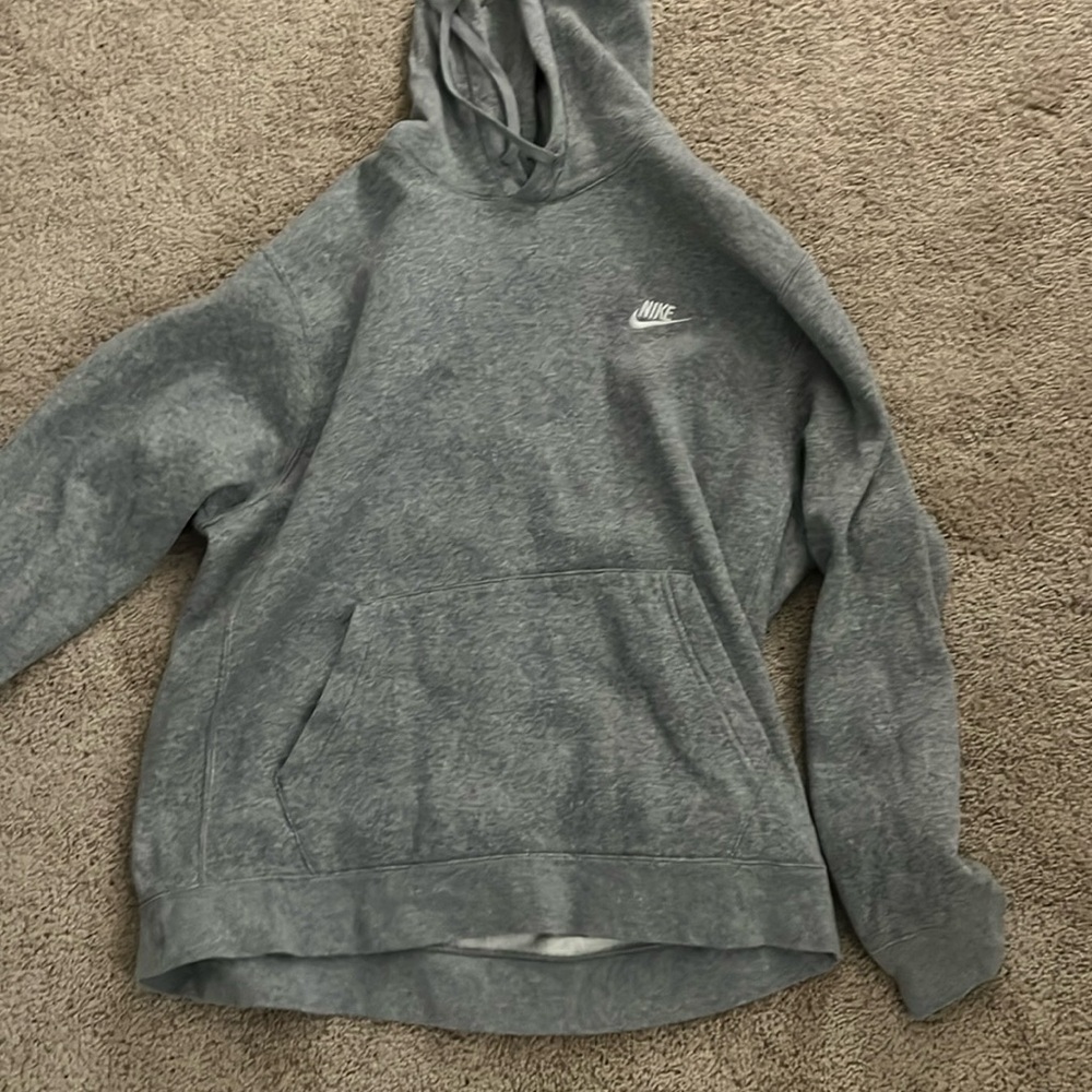 Grey Nike hoodie, large